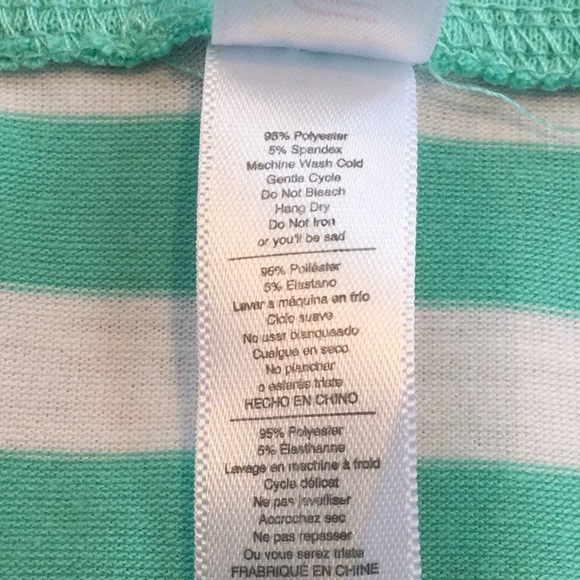 New! LuLaRoe women’s tee shirt size XL. Teal stripe. - Picture 5 of 7